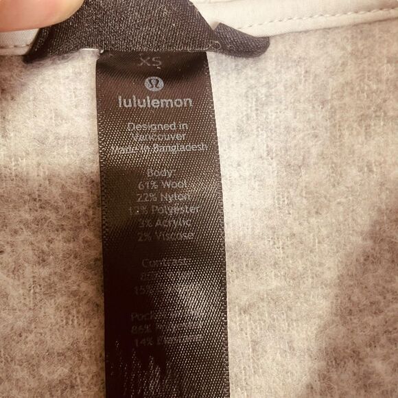 Lululemon | Tundra Trek Wool Blend Hooded Full Zip Jacket Gray Size XS | EUC - Picture 5 of 16